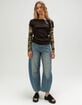 BDG Urban Outfitters Sloane Womens 2fer Long Sleeve Tee image number 2