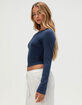 TILLYS Womens Long Sleeve Baby Tee image number 3