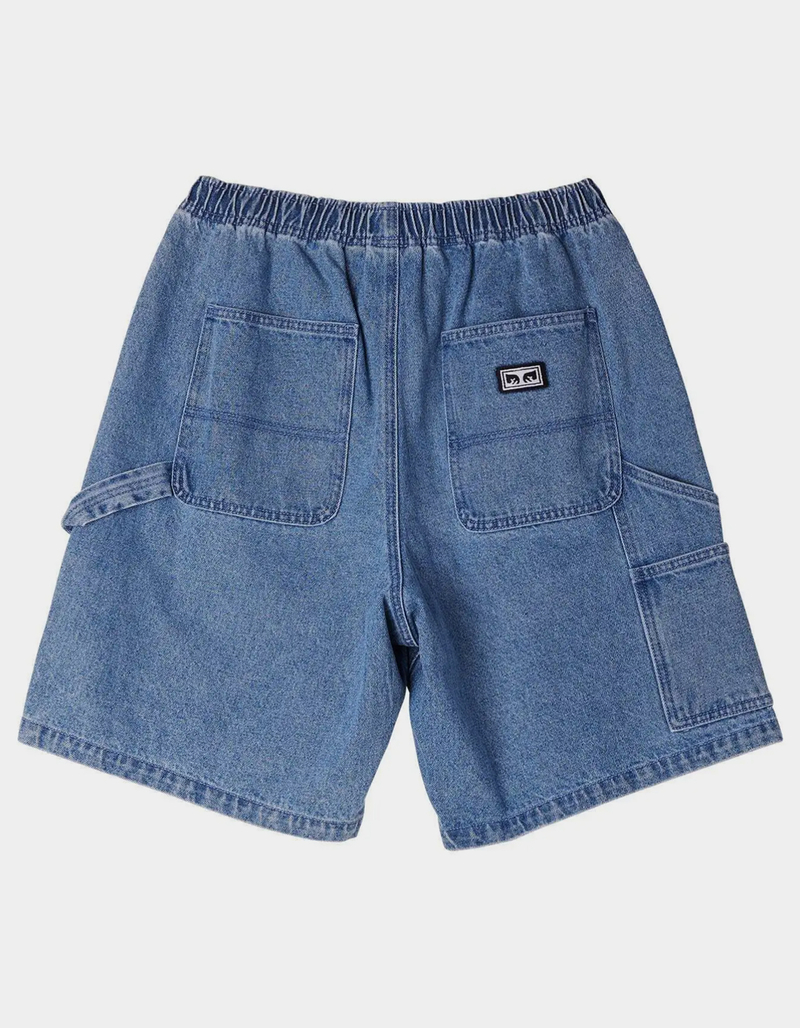 OBEY Easy Denim Mens Carpenter Shorts image number 1