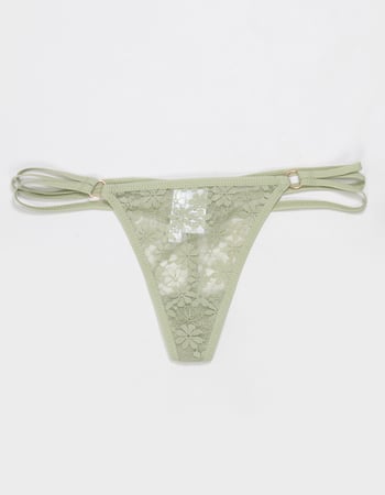 FULL TILT Strappy Side Lace Thong Primary Image