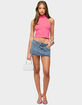 EDIKTED Avielle Studded Denim Micro Skort image number 5