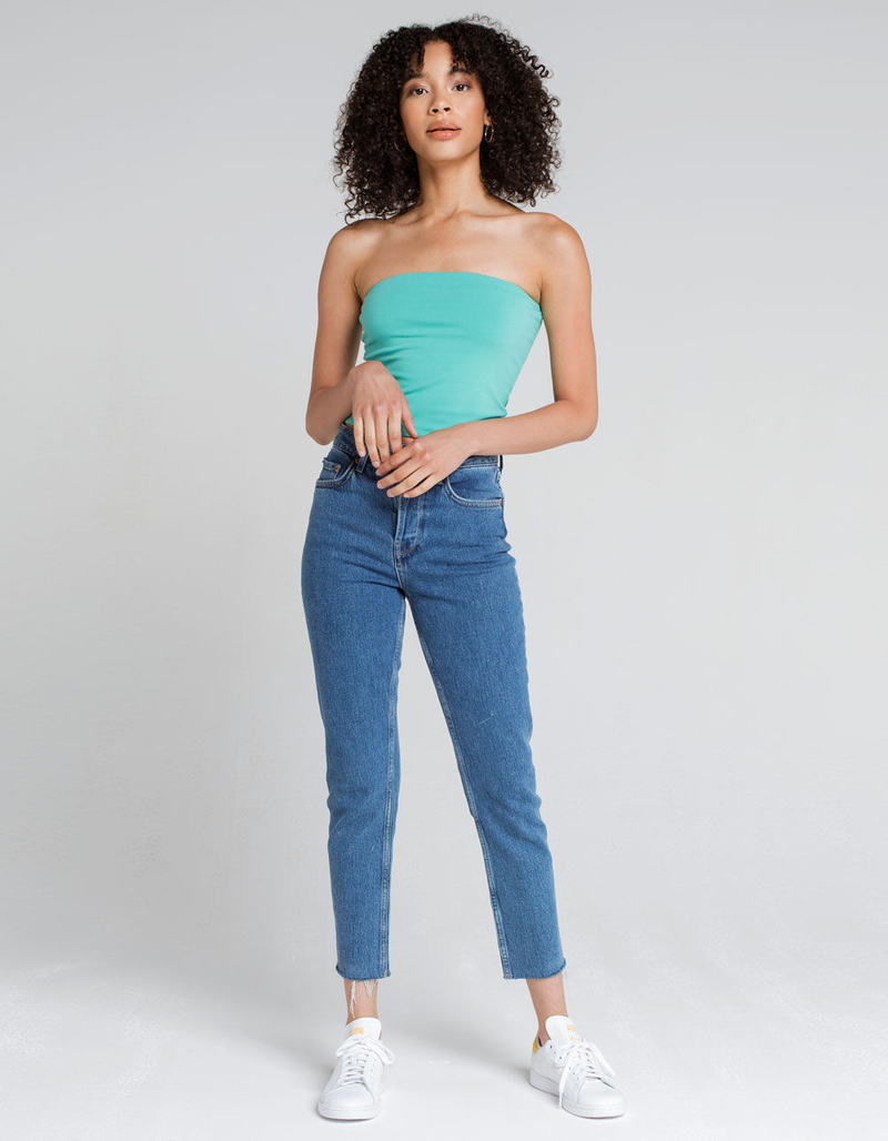DESTINED Womens Teal Green Tube Top image number 3