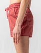 DICKIES Elastic Womens Burnt Red Pocket Shorts image number 2