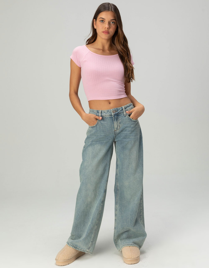 TILLYS Boat Neck Womens Tee image number 1