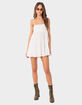 EDIKTED Ivory Oversized Mini Dress image number 1