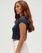 RSQ Womens Sunset Off The Shoulder Tee image number 3