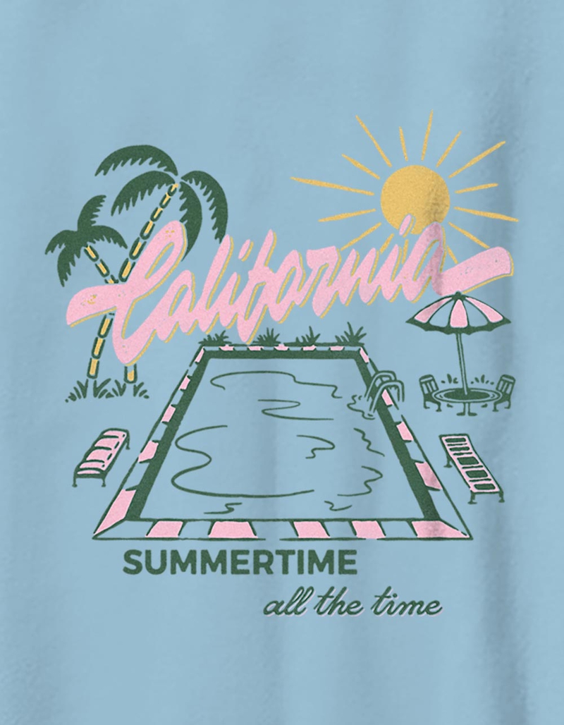 CALIFORNIA Summertime Pool Day Unisex Kids Tee image number 1