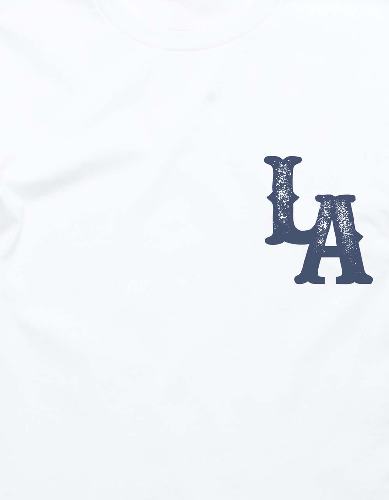 LOS ANGELES Baseball Distressed Unisex Long Sleeve Tee image number 2