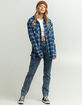 RSQ Womens Plaid Oversized Flannel image number 4