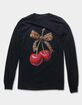 CHERRIES Leopard Bow Unisex Long Sleeve Tee image number 1