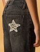 RSQ Girls High Rise Leopard Star Wide Leg Jeans image number 1