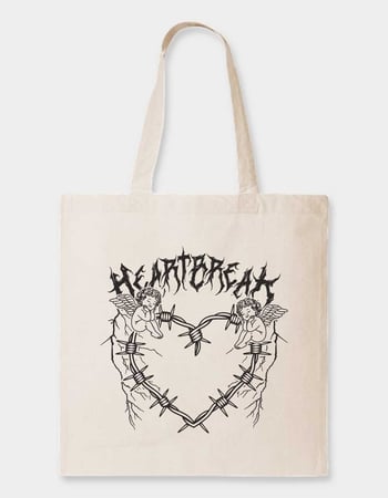 HEARTBREAK Barb Wire Heart Unisex Tote Bag Alternative Image