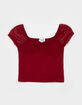 RSQ Girls Flocked Mesh Top image number 1