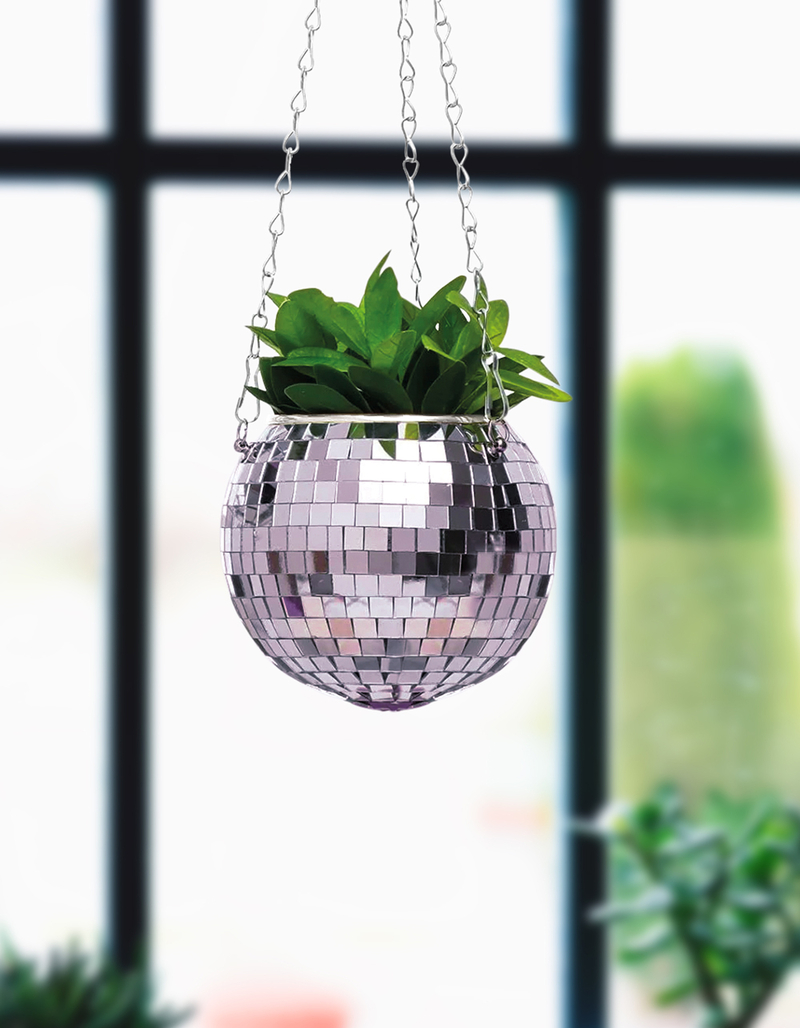 Disco Ball Hanging Planter image number 0