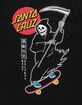 RIOT SOCIETY x Santa Cruz Reaper Skate Mens T-Shirt image number 3