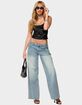EDIKTED Celia Grommet Washed Low Rise Jeans image number 5