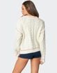 EDIKTED Eleni Cable Knit Sweater image number 5