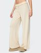 EDIKTED Posy Ruffle Pointelle Pants image number 5