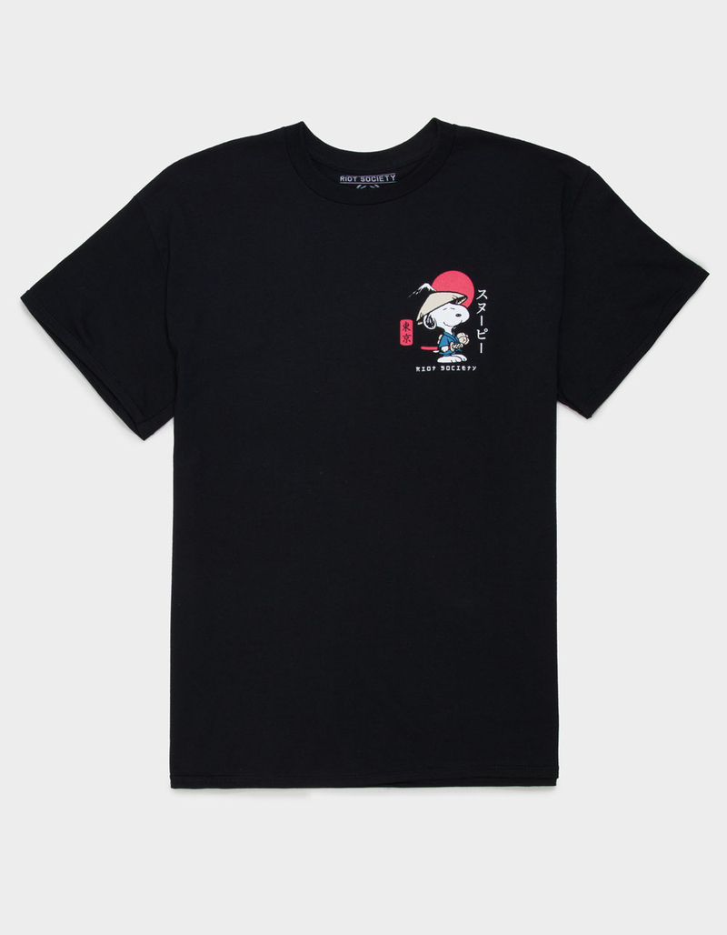 RIOT SOCIETY x Peanuts Samurai Mens Tee image number 1