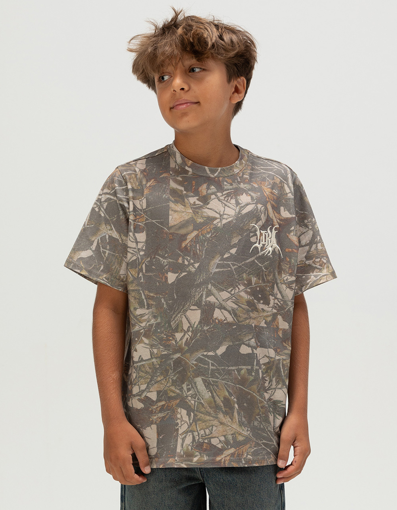 LIRA Woodland Camo Embroidered Boys Tee image number 0