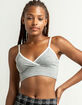 DESTINED Surplice Womens Heather Gray Cami image number 1