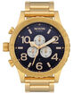 NIXON 51-30 Chrono Gold & Indigo Watch image number 1