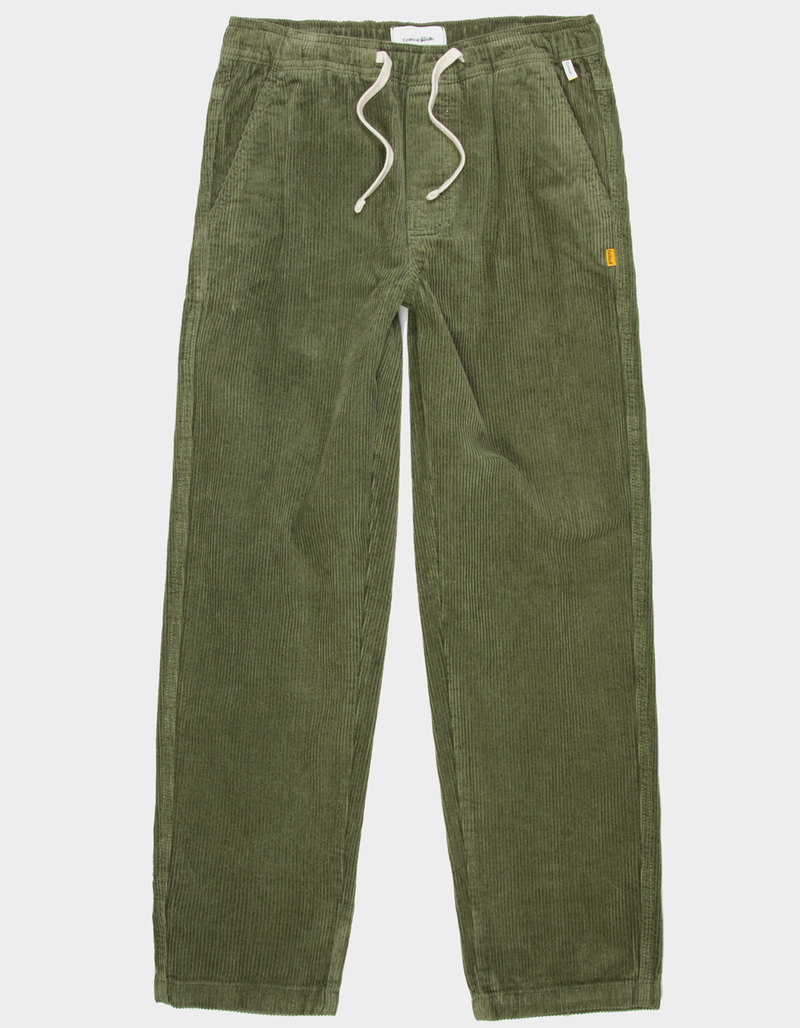 THE CRITICAL SLIDE SOCIETY Fever Mens Straight Corduroy Pants OLIVE