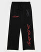 ED HARDY x MGK Flames Rhinestone Mens Sweatpants image number 1