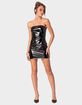 EDIKTED Villa Vinyl Mini Dress image number 2