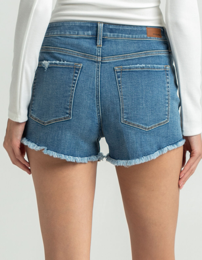 RSQ Vintage High Rise Womens Denim Shorts MEDIUM WASH Tillys