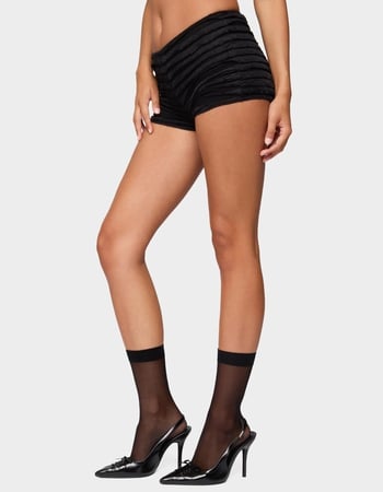 EDIKTED Tauri Ruffled Micro Shorts Alternative Image