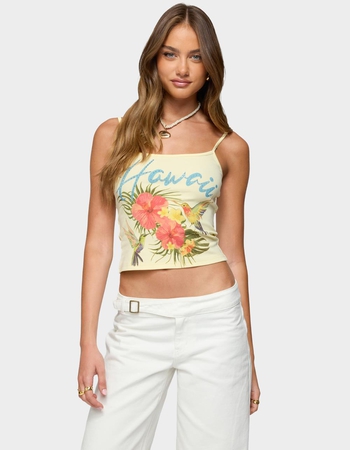 EDIKTED Hawaii Babe Tank Top Primary Image