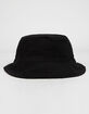 Solid Cotton Womens Black Bucket Hat image number 1