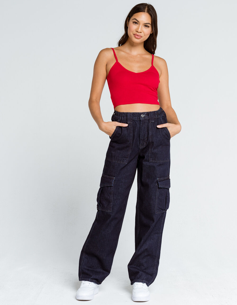 BOZZOLO V Neck Womens Dark Red Cami image number 3