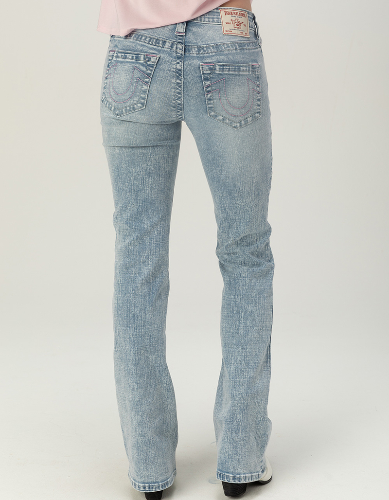 TRUE RELIGION Becca Mid Rise Arched Logo Womens Bootcut Jeans image number 3