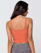 HEART & HIPS Ribbed Crop Womens Rust Cami image number 3