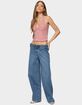 EDIKTED Livia Double Belt Low Rise Jeans image number 4