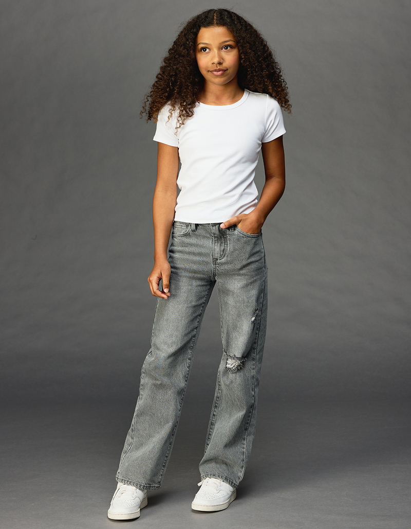 RSQ Girls High Rise Wide Leg Jeans image number 0