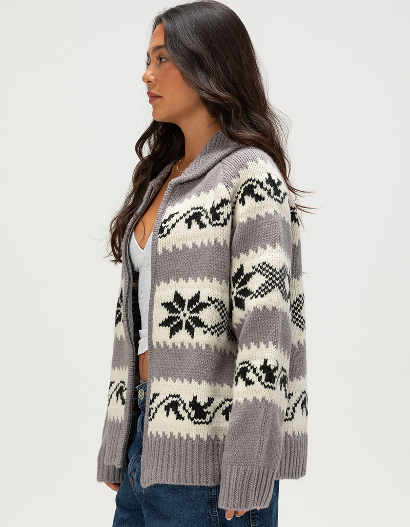 BDG Urban Outfitters Nordic Womens Zip Front Sweater image number 2