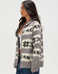BDG Urban Outfitters Nordic Womens Zip Front Sweater image number 3