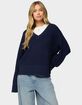 EDIKTED Bluebell Oversized Waffle Knit Sweater image number 1