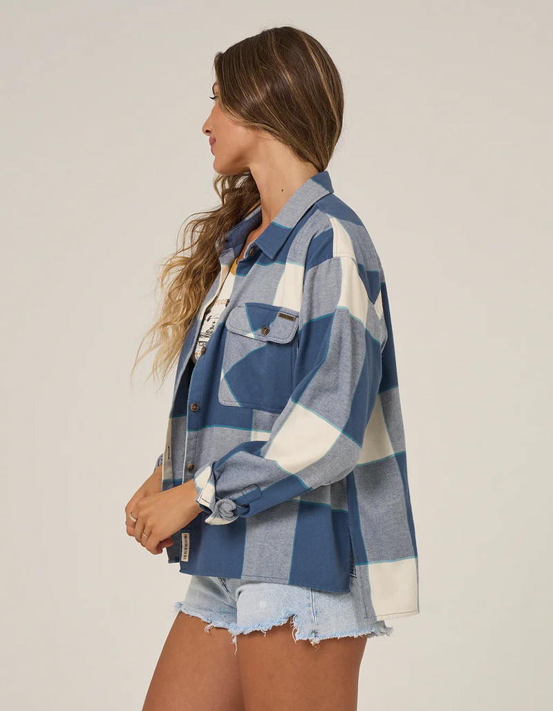 SALTY CREW Nomad Womens Crop Flannel image number 1