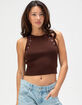 WEST OF MELROSE Washed Stud Womens Tank Top image number 1