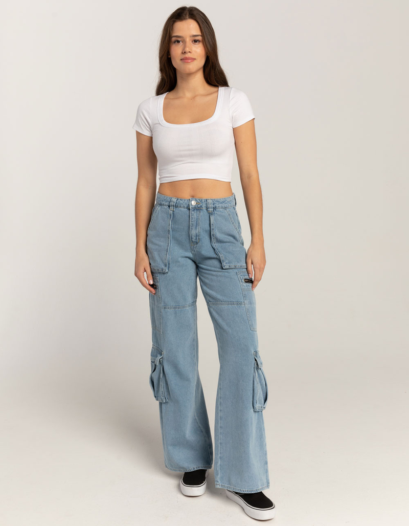 BOZZOLO Square Neck Womens Tee image number 1