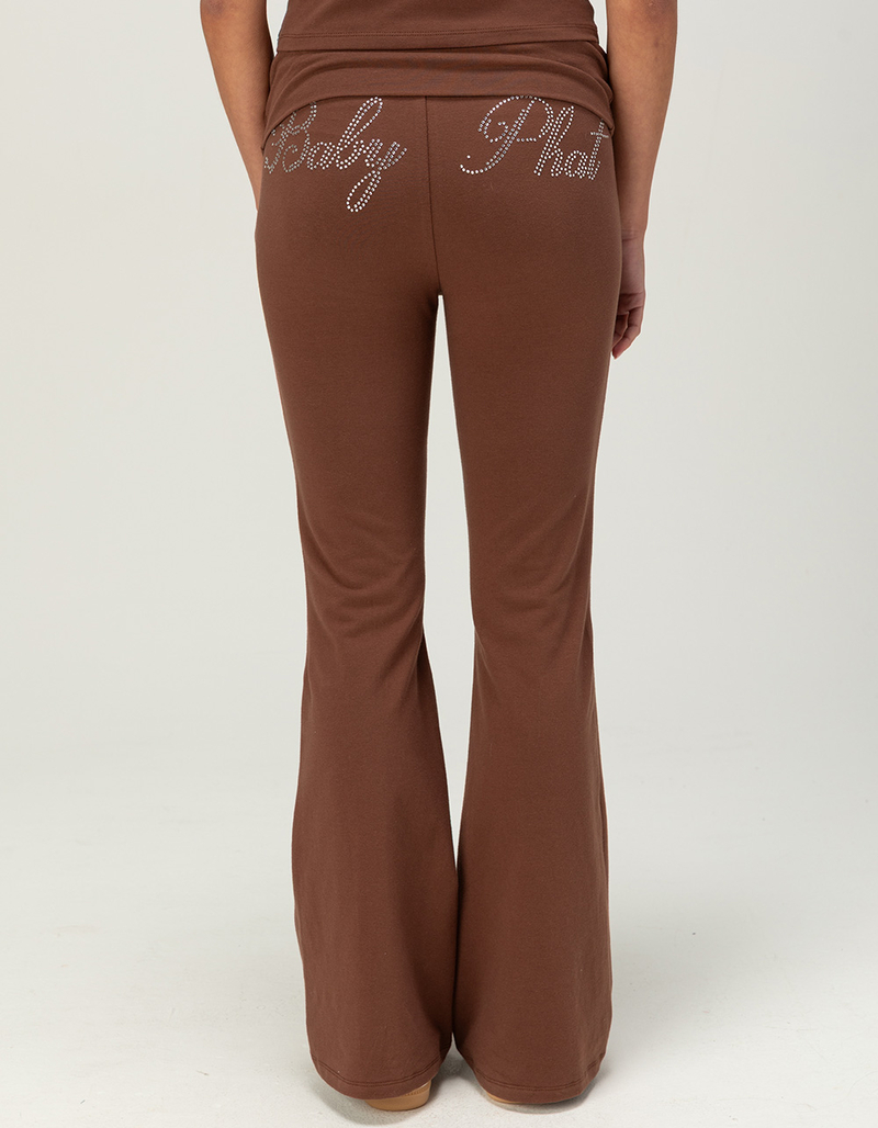 BABY PHAT Fold Over Womens Flare Pants image number 1