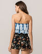 GOOD LUCK GEM Tie Dye Womans Tube Top image number 3