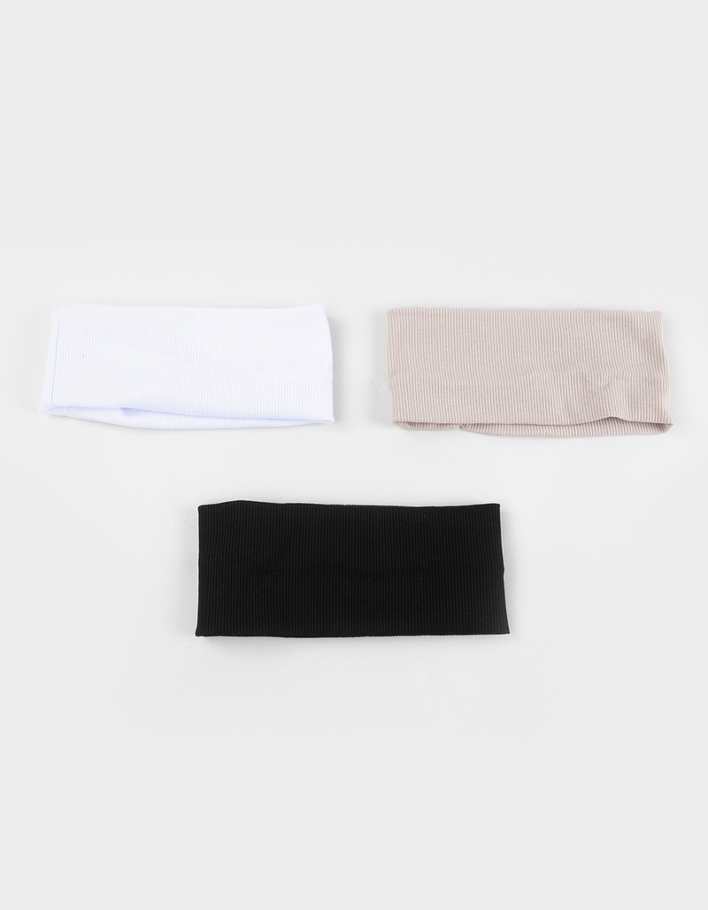 FULL TILT 3 Pack Ribbed Headbands image number 0