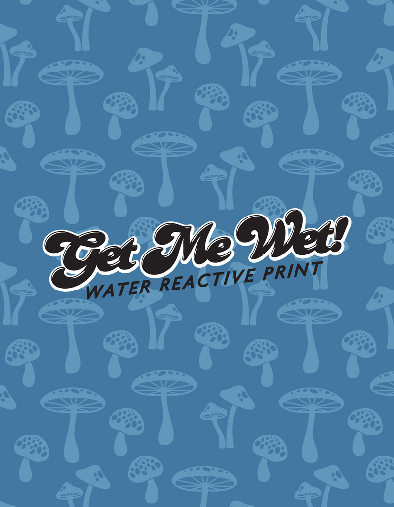 BLUE CROWN Mushroom Color Changing Mens 7" Swim Shorts image number 9