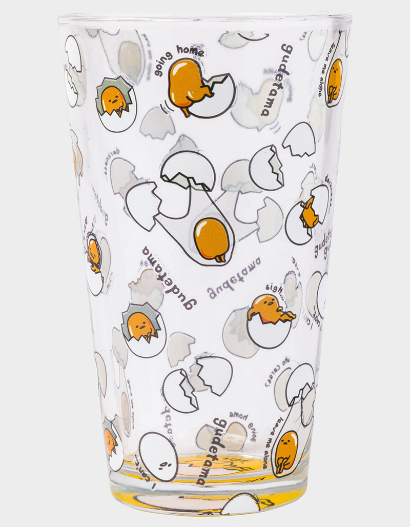 Gudetama The Lazy Egg Glass Cup image number 0