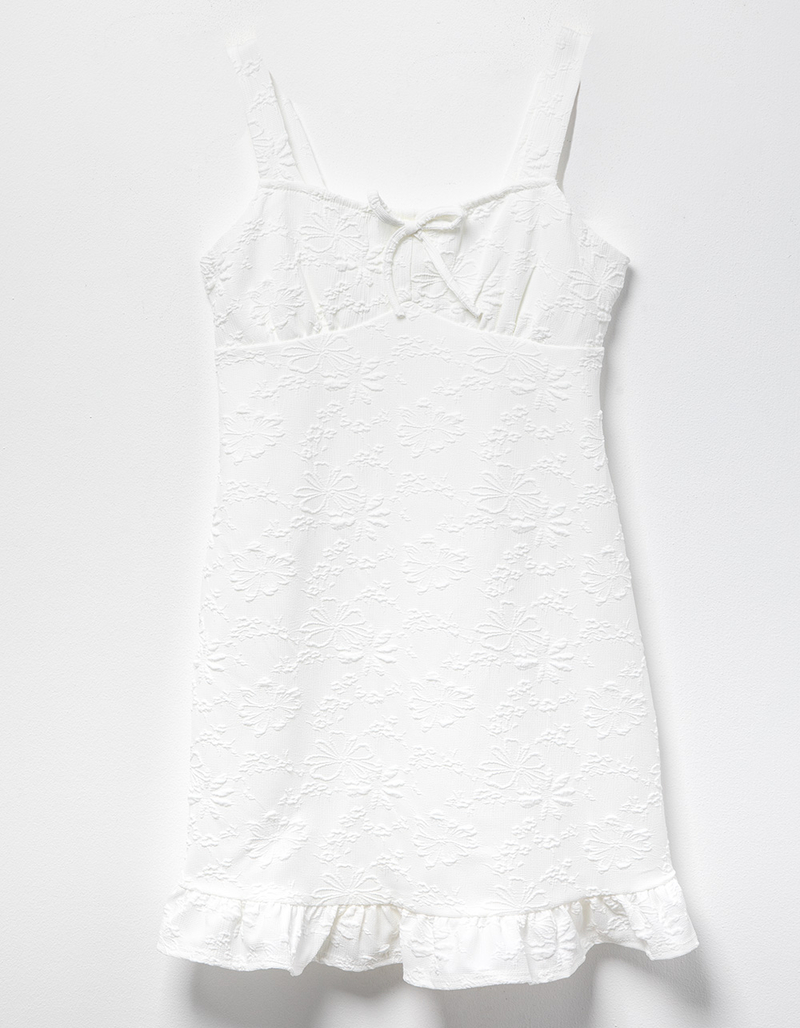 FULL TILT Floral Textured Girls Dress image number 0